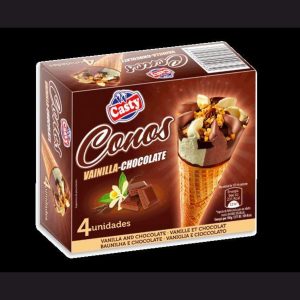 Conos de Vainilla y Chocolate