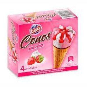 Conos de Fresa y Nata