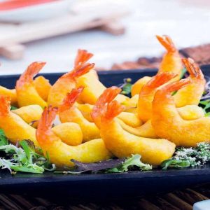 Gambas con Gabardina